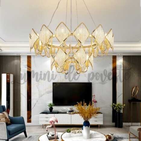 Candelabru Summer Gold 80x65, 20 surse de iluminare