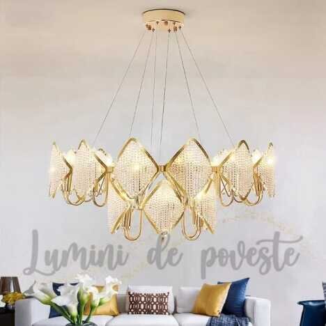 Candelabru Summer Gold 80x65, 20 surse de iluminare