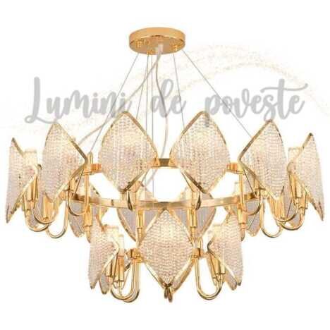 Candelabru Summer Gold 80x65, 20 surse de iluminare